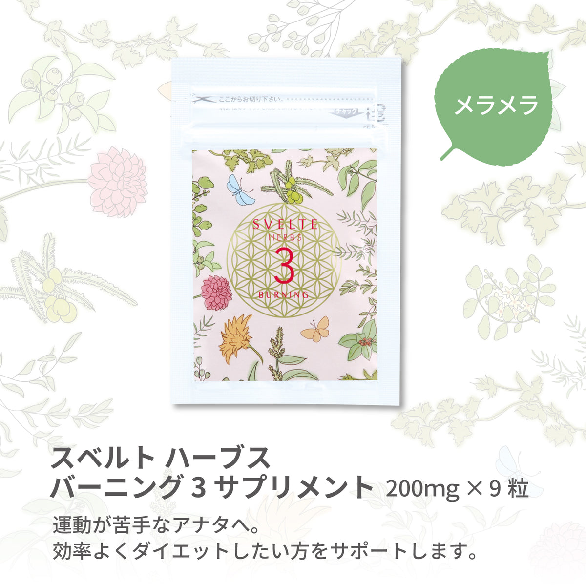 ミニサイズ】SVELTE HERBS BURNING 3 SUPPLEMENT – SVELTE-HERBS